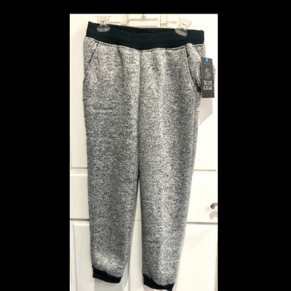 BLUE GEAR sherpa Fleece Sweatpants/Joggers color Gray marble size L 14-16 NWT - Picture 2 of 7